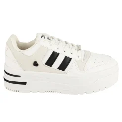 Tenis Blancos Moda Plataforma Para Mujer Gosh 06172