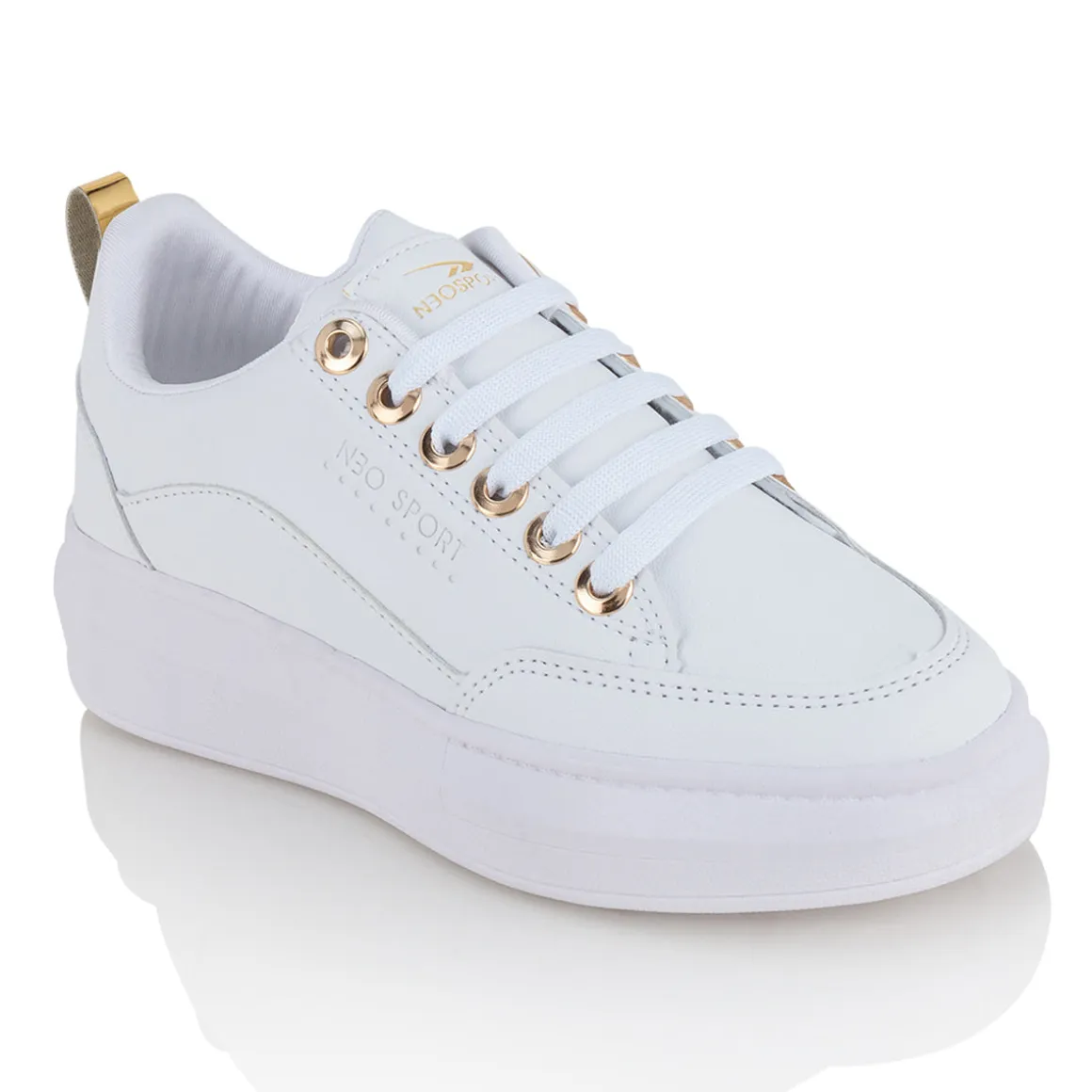 Tenis Blancos Moda Urbano Para Mujer Neo Sport 03965