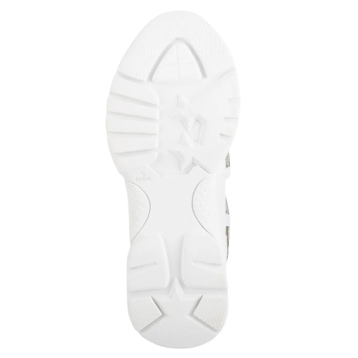 Tenis Blancos Plataforma Brillos Para Mujer Neosport 05216