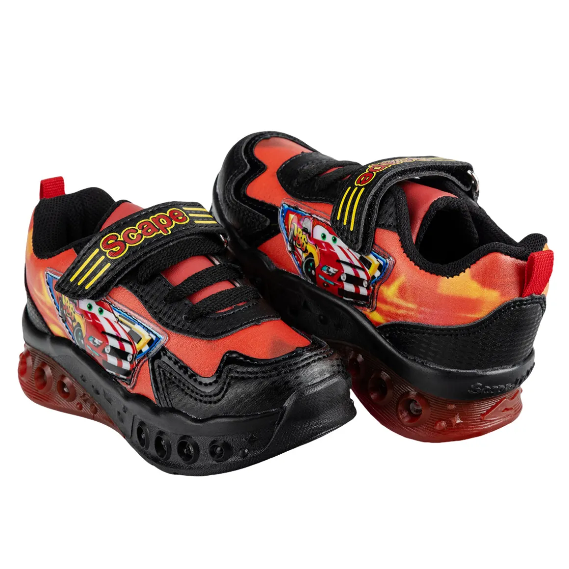 Tenis Casual Cars Luz Led Niño Scape 06305