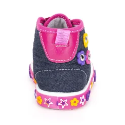 Tenis Moda Flores Mezclilla Niña Gonaykids 02190