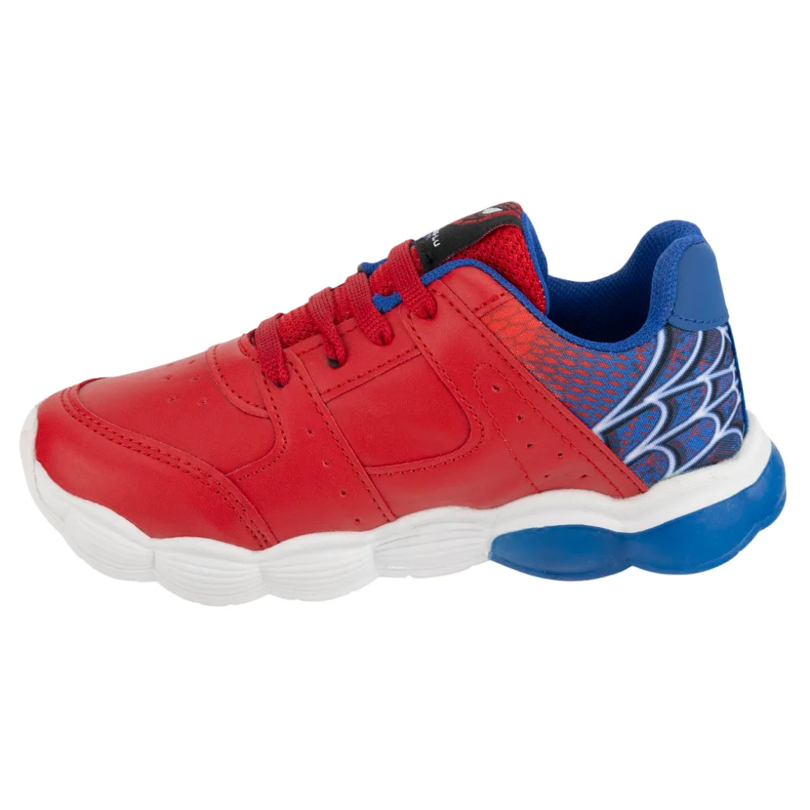 Tenis Moda Luz Led Spider Man Niño Kings Lu 06318