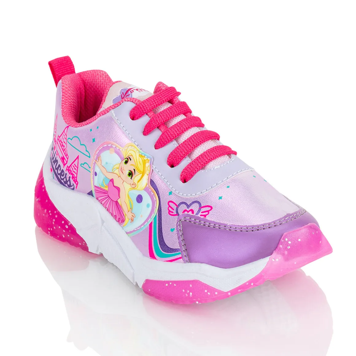 Tenis Moda Niña Princesa Luces Led Kings Lu 03525