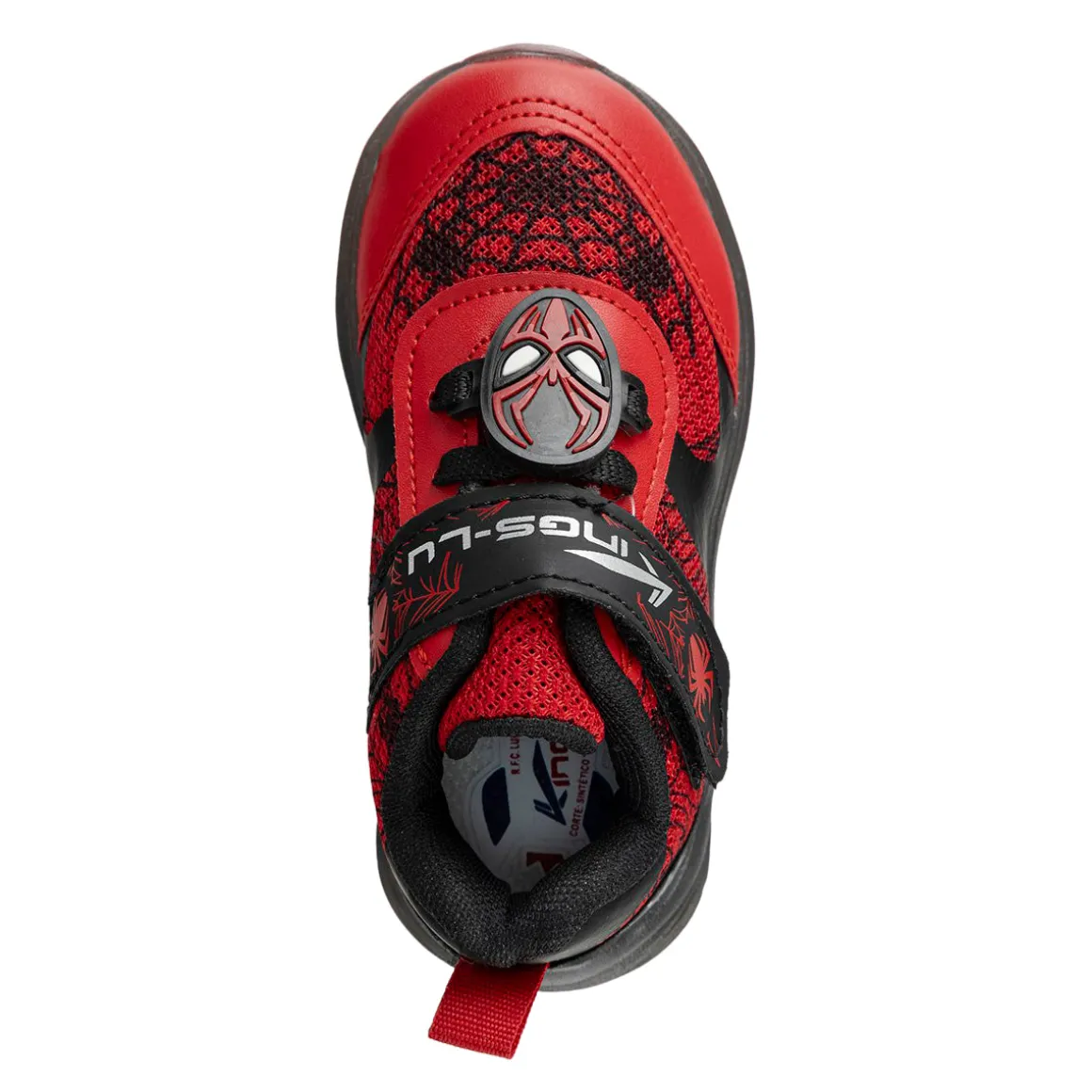 Tenis Moda Spiderman Luces Led Niño Kings Lu 05629