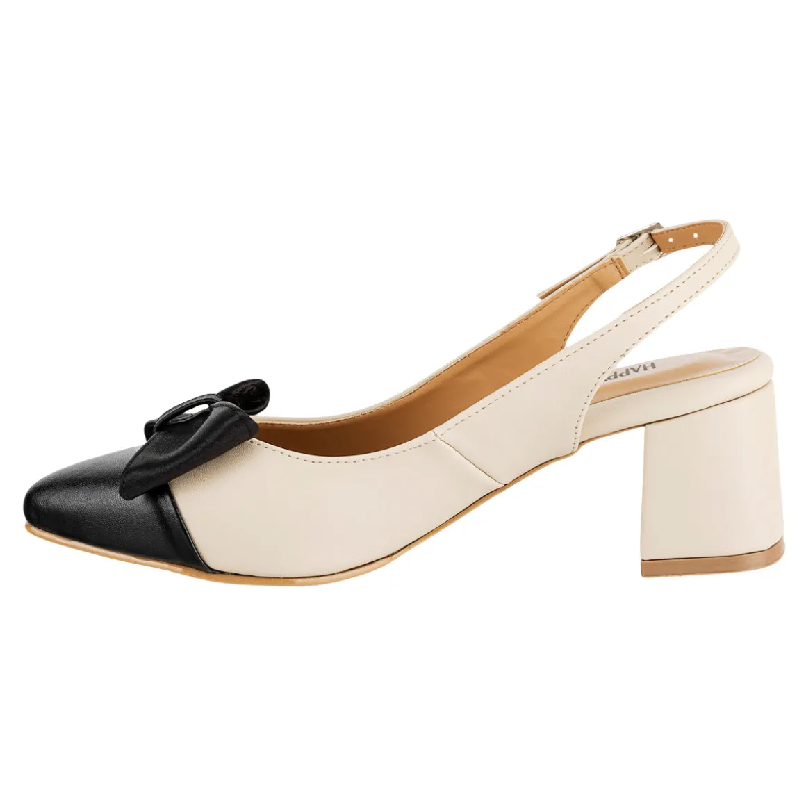 Zapatilla Happy Shoes Para Mujer Slingback Moño 08939-40