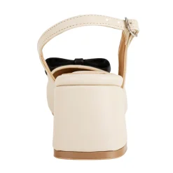Zapatilla Happy Shoes Para Mujer Slingback Moño 08939-40