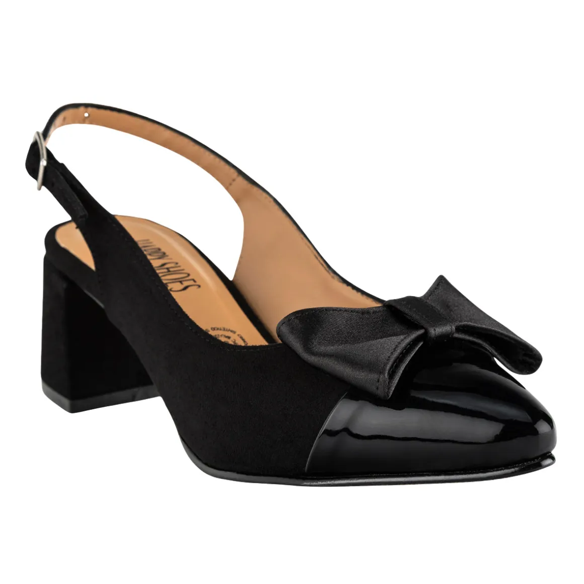 Zapatilla Happy Shoes Para Mujer Slingback Moño 08939-40