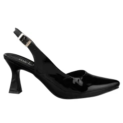 Zapatillas Slingback Tacón Acampanado Para Mujer Fiesta Graduación 08989