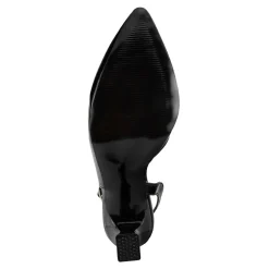 Zapatillas Slingback Tacón Acampanado Para Mujer Fiesta Graduación 08989