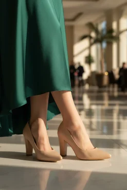 Zapatilla Vestir Tacón Para Mujer Gina Loren 07001