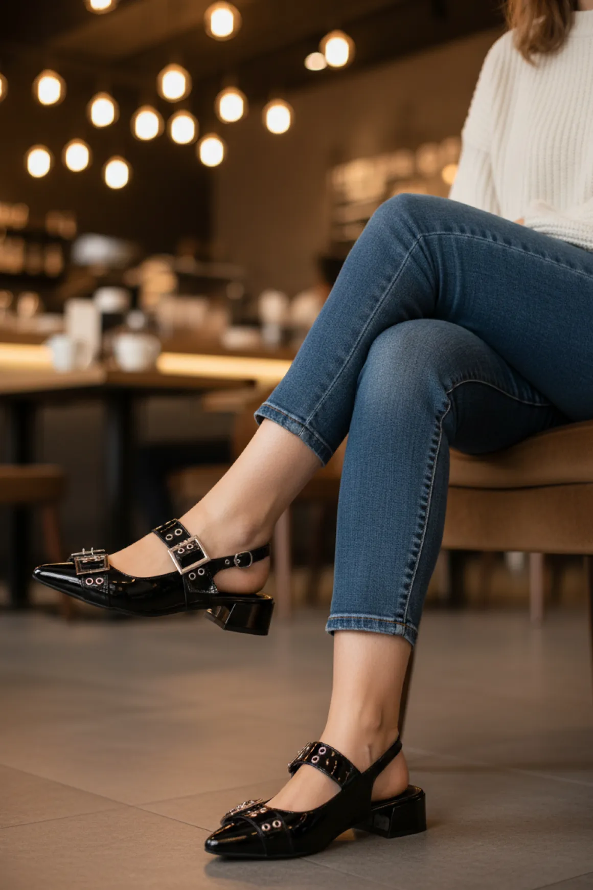 Zapato Casual Tacón Hebilla Para Mujer Lady Paulina 06204