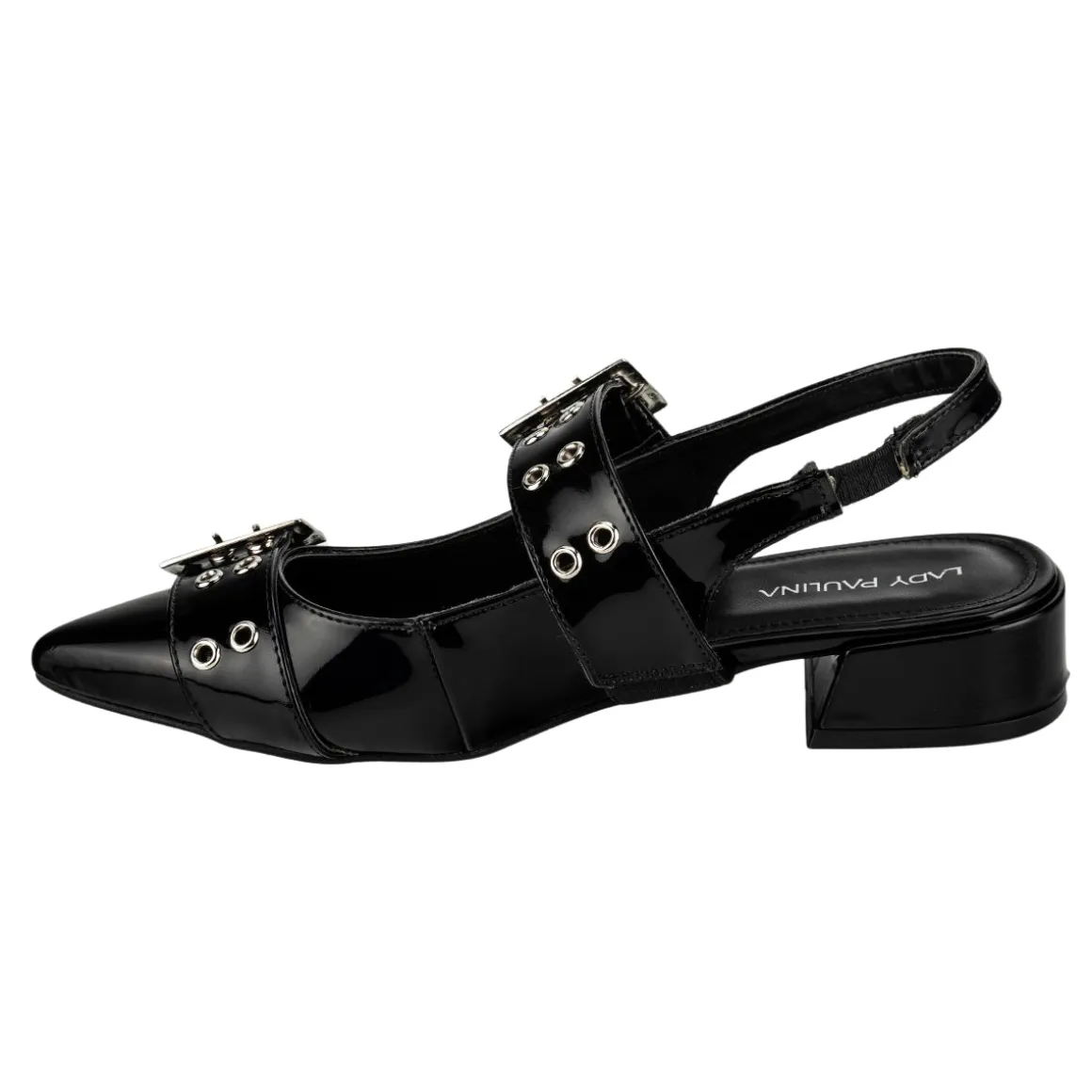 Zapato Casual Tacón Hebilla Para Mujer Lady Paulina 06204
