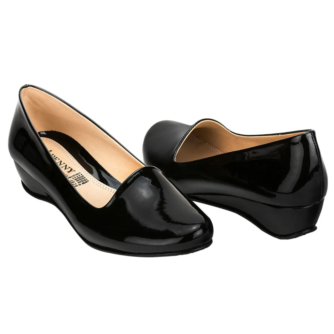 Zapato Casual Tacón Puente Charol Para Mujer Penny Lane 00588