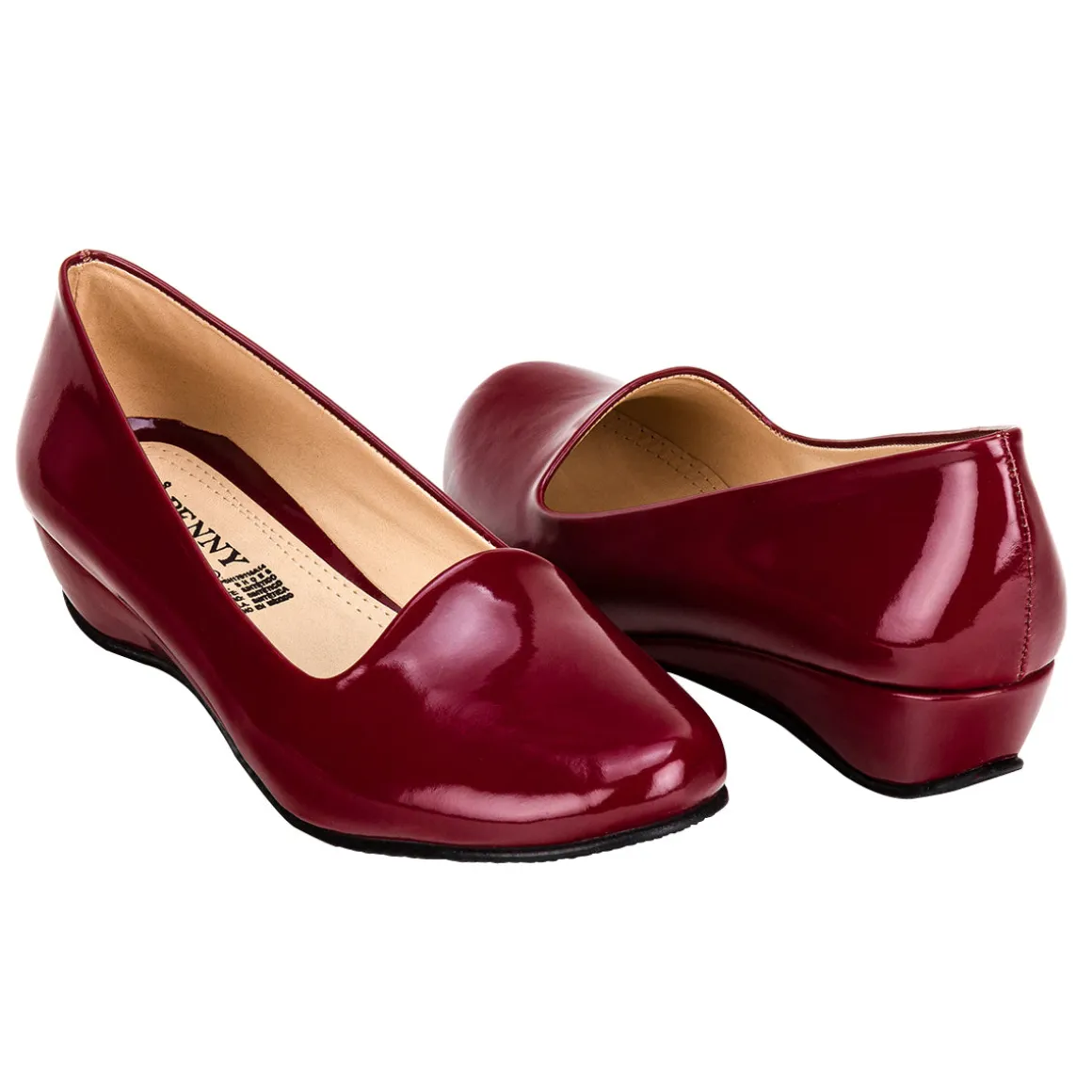 Zapato Casual Tacón Puente Charol Para Mujer Penny Lane 00588