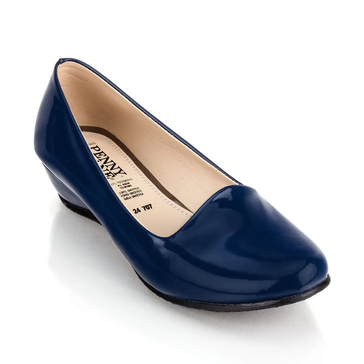 Zapato Casual Tacón Puente Charol Para Mujer Penny Lane 00588