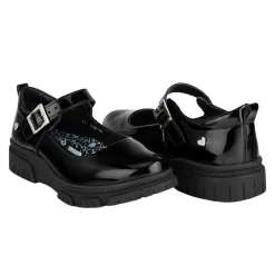 Zapato Charol Escolar Corazón Joven Blasito 05416