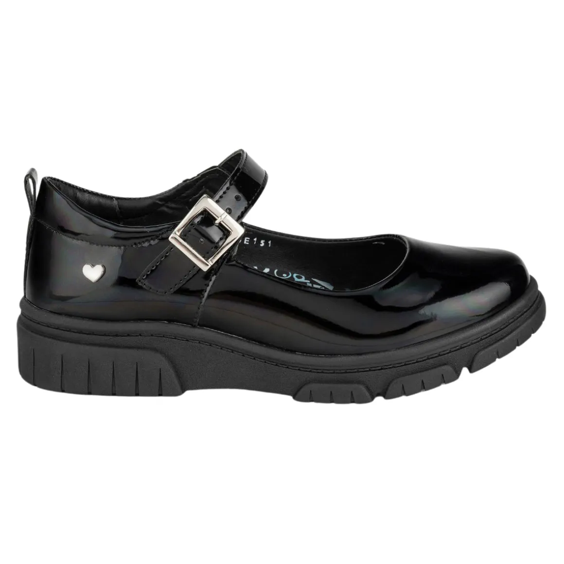 Zapato Charol Escolar Corazón Niña Blasito 05415