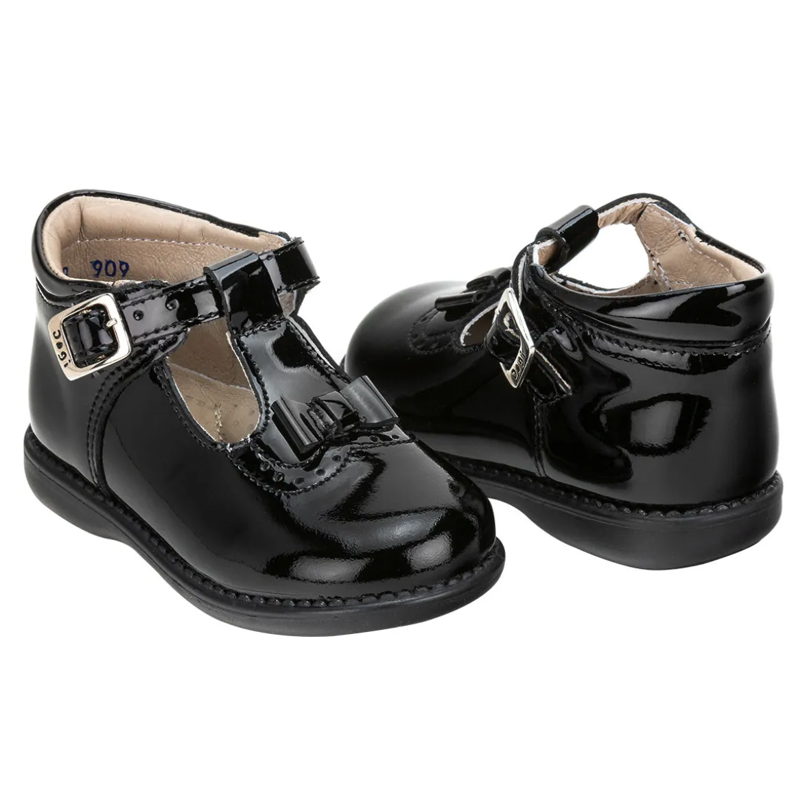 Zapato Dogi Para Niña Botín Charol Moño 01797