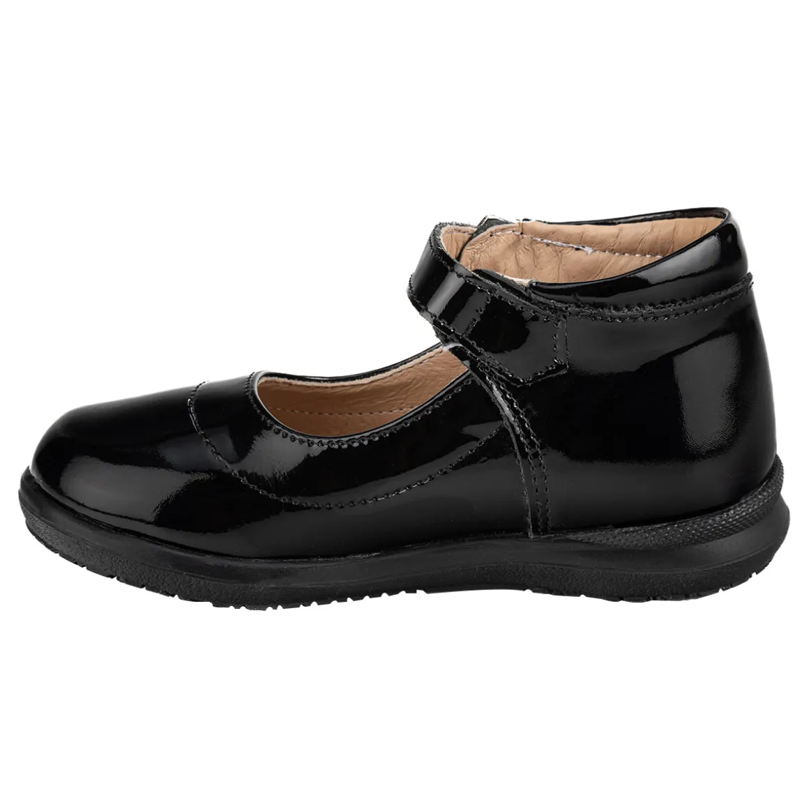 Zapato Dogi Para Niña Corazón Escolar Negro 05506