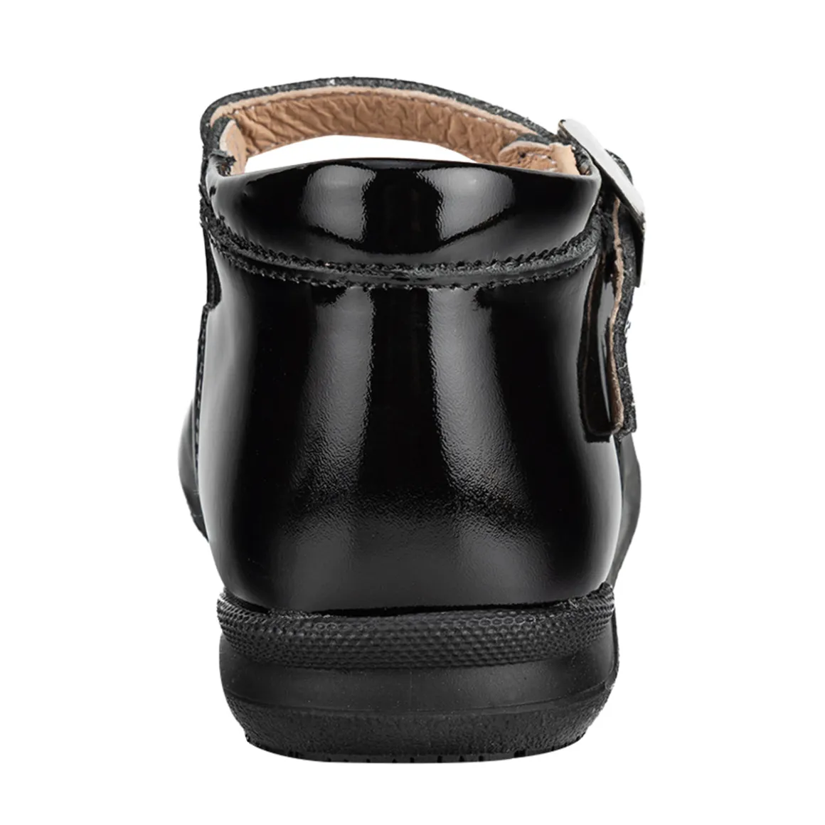 Zapato Dogi Para Niña Corazón Escolar Negro 05506