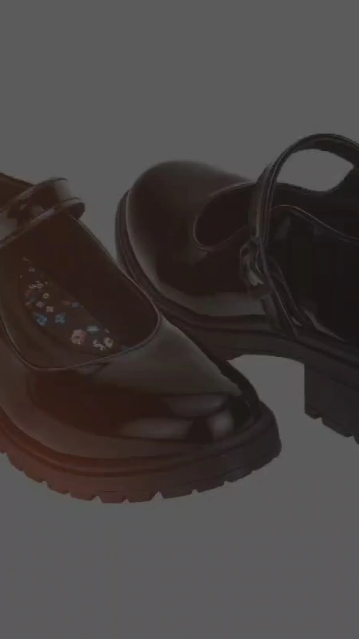 Zapato Escolar Bambino Para Niña Negro Charol Casual 02903