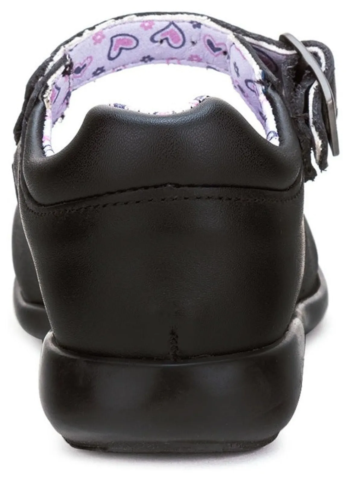 Zapato Escolar Bambino Para Niña Negro Hebilla 02906