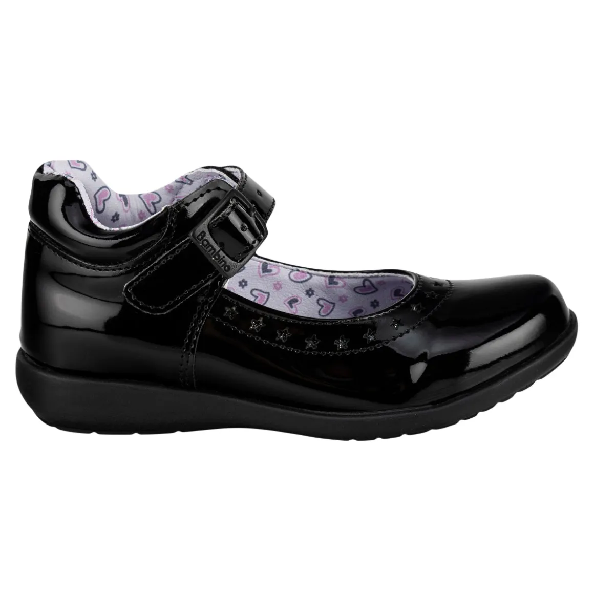 Zapato Escolar Bambino Para Niña Casual Hebilla 07162