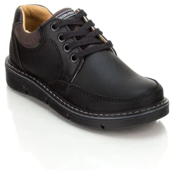 Zapato Escolar Casual Niño Piel Negro Rokino 00755