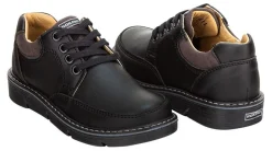 Zapato Escolar Casual Niño Piel Negro Rokino 00755