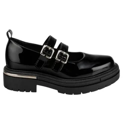 Zapato Escolar Chabelo Para Niña Mocasín Doble Hebilla 07227