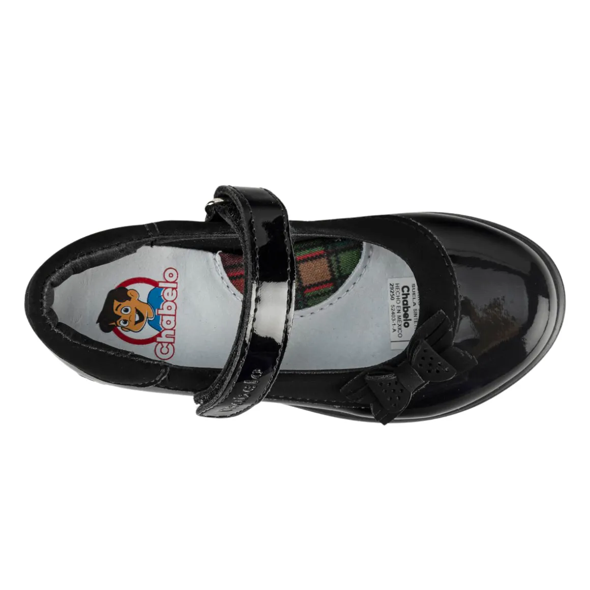 Zapato Escolar Chabelo Para Niña Charol Moda 05458