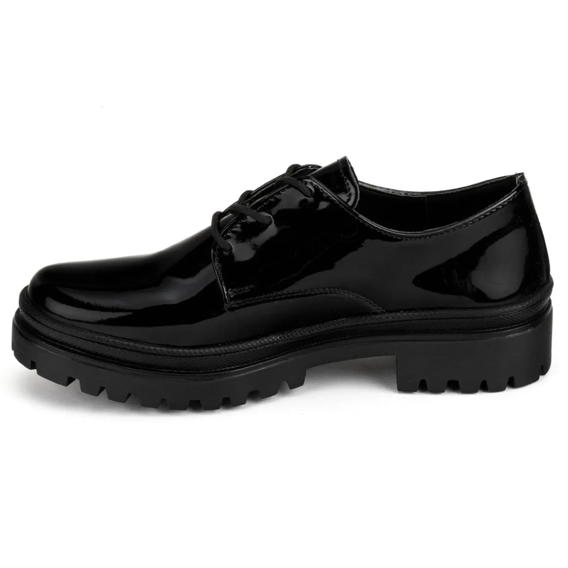 Zapato Escolar Charol Negro Para Junior Niña Blasito 04494