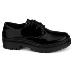 Zapato Escolar Charol Negro Para Junior Niña Blasito 04494