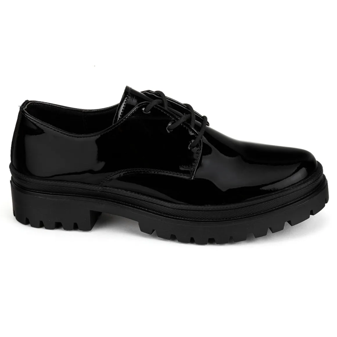 Zapato Escolar Charol Negro Para Junior Niña Blasito 04494