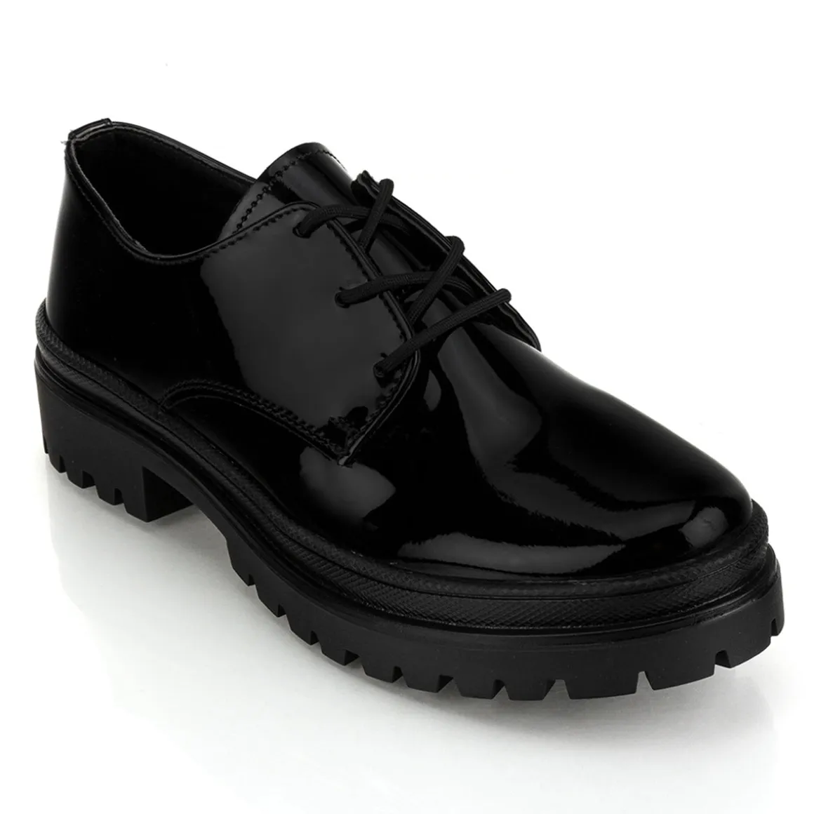 Zapato Escolar Charol Negro Para Junior Niña Blasito 04494