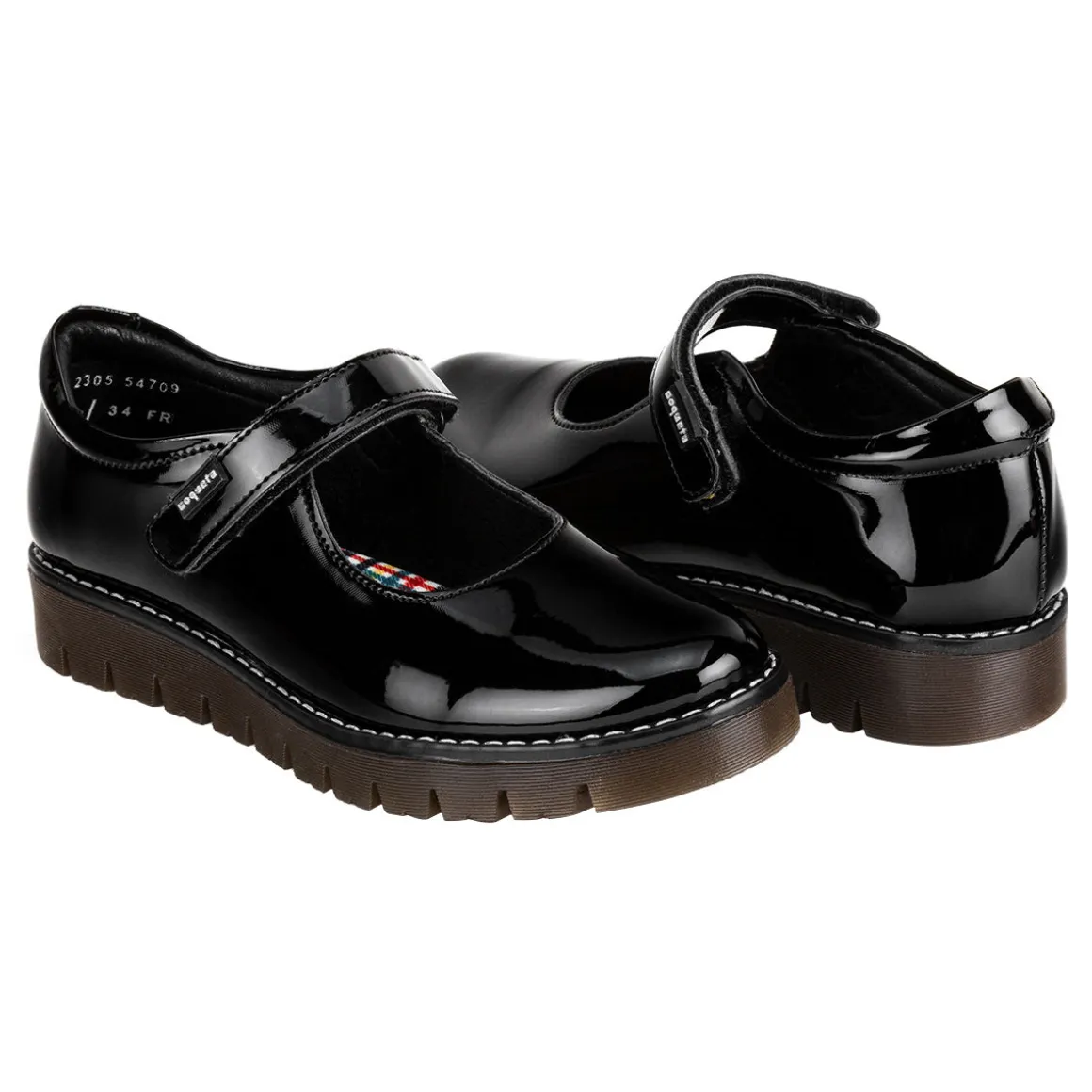 Zapato Escolar Coqueta Para Niña Moda Charol 04363