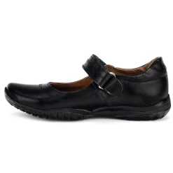 Zapato Escolar Coqueta Para Niña Negros Piel Casuales Flats 00140/141