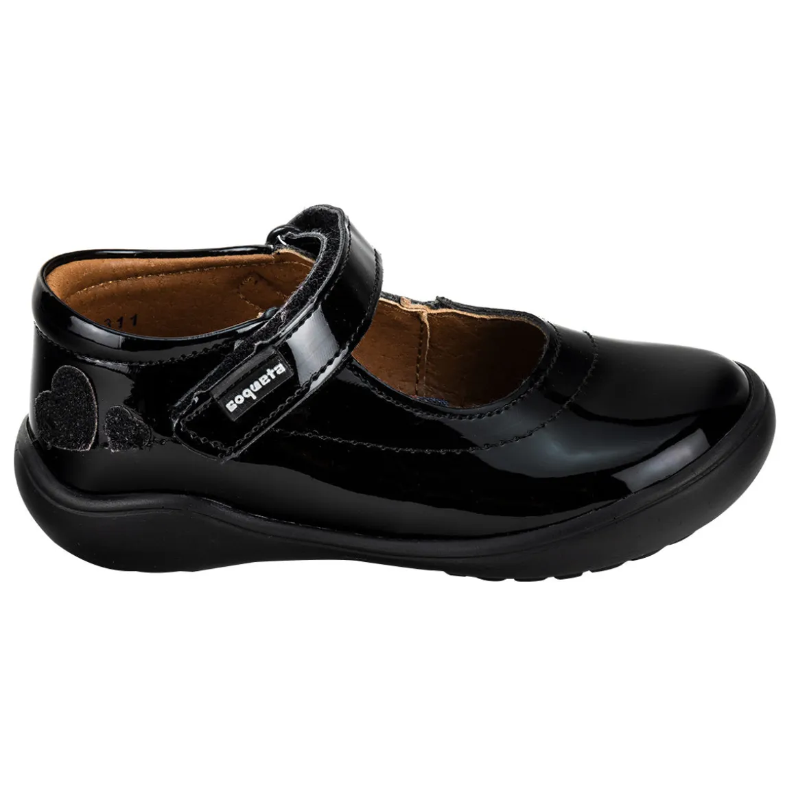 Zapato Escolar Coqueta Para Niña Charol 04344