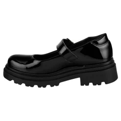 Zapato Escolar Coqueta Para Niña Tacón Chunky Junior 07210