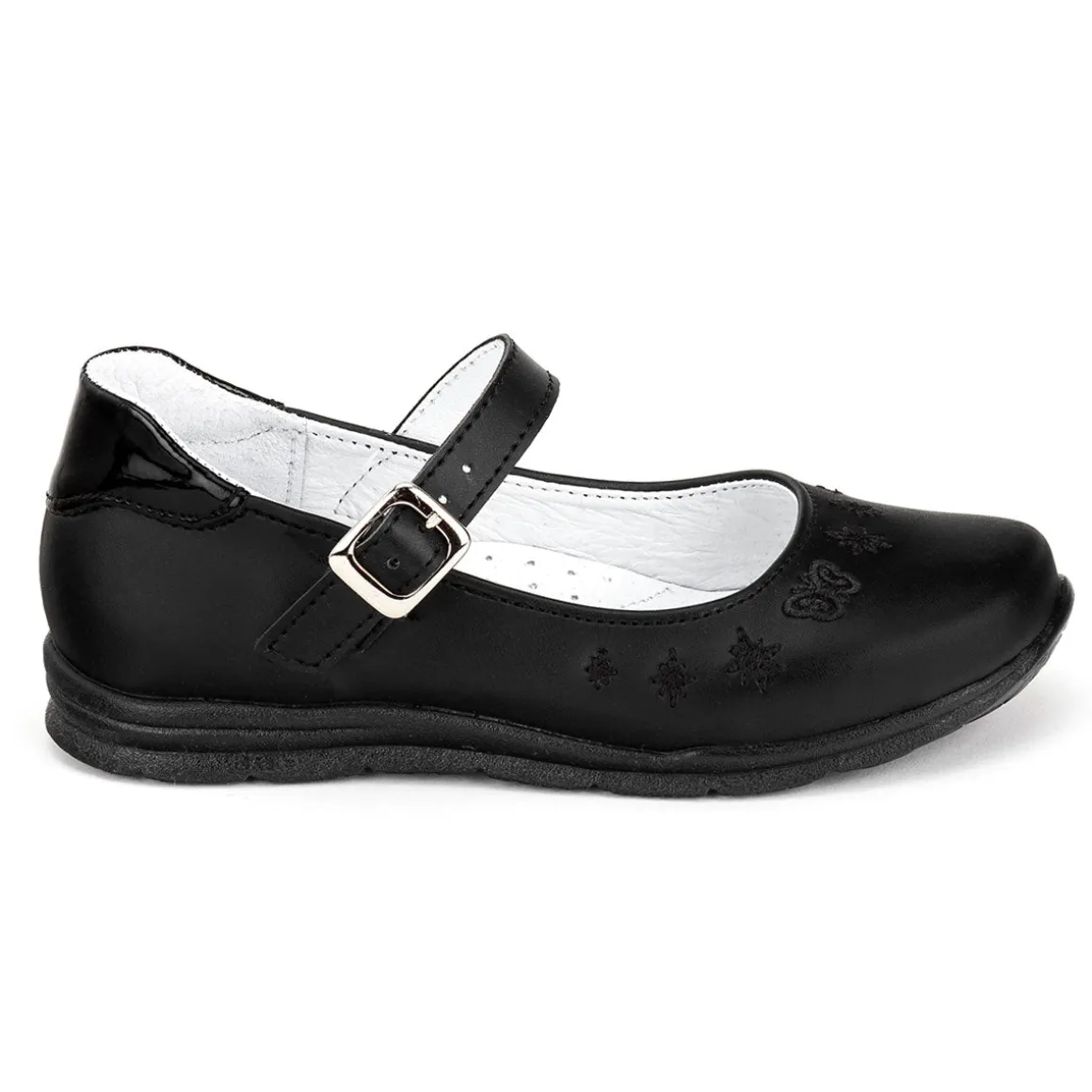 Zapato Escolar Flores Niña Dominiq 03386