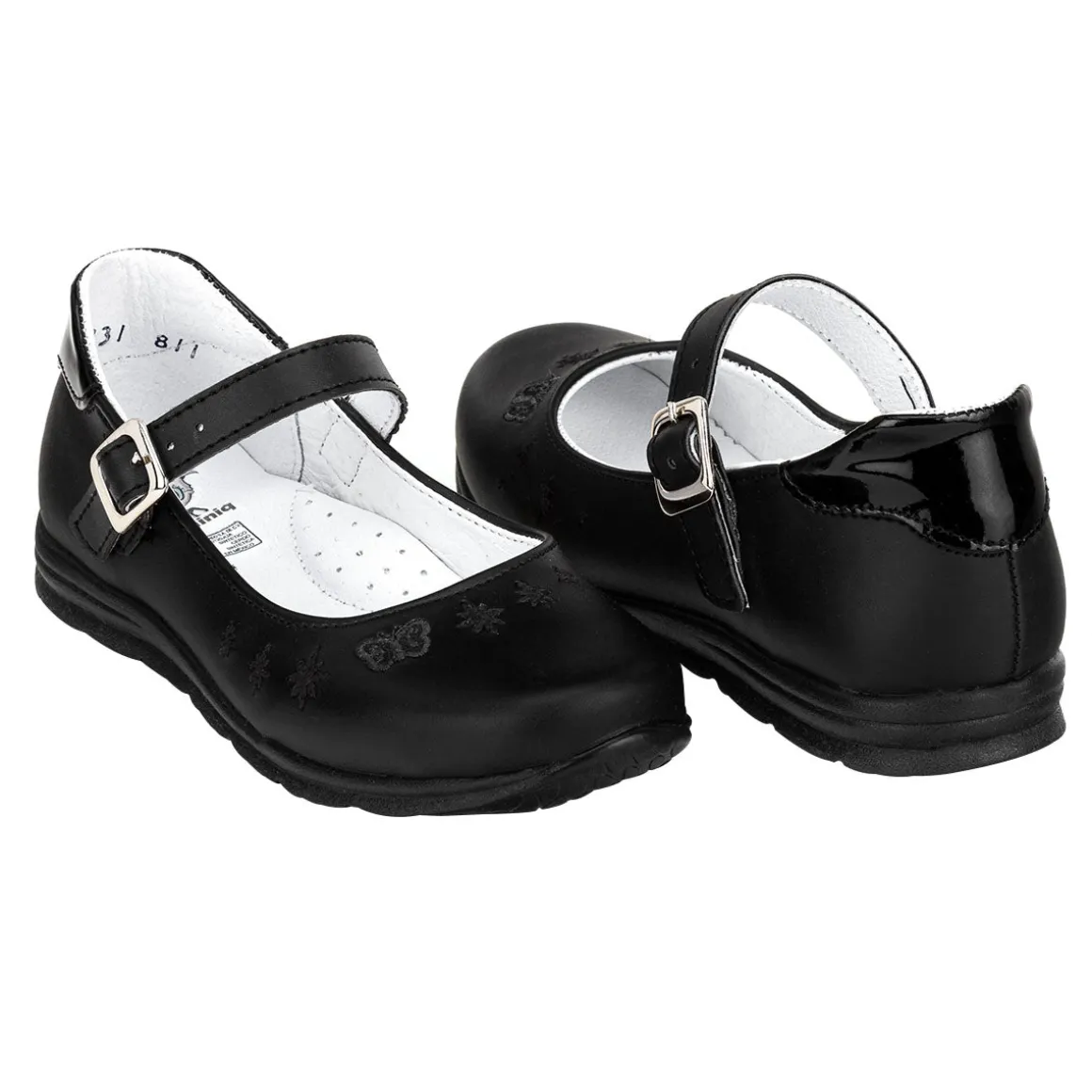 Zapato Escolar Flores Niña Dominiq 03386