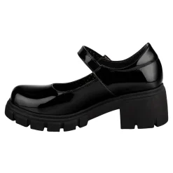 Zapato Escolar Happy Shoes Para Mujer Tacón Mary-Jane 07427