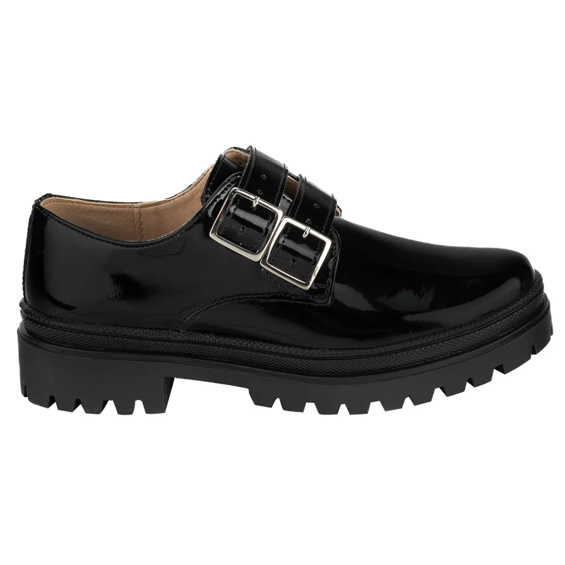 Zapato Escolar Hebilla Charol Para Niña Joven Blasito 05413