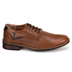 Zapato Formal Casual Para Hombre Epidemia Camel/Negro 02394-95