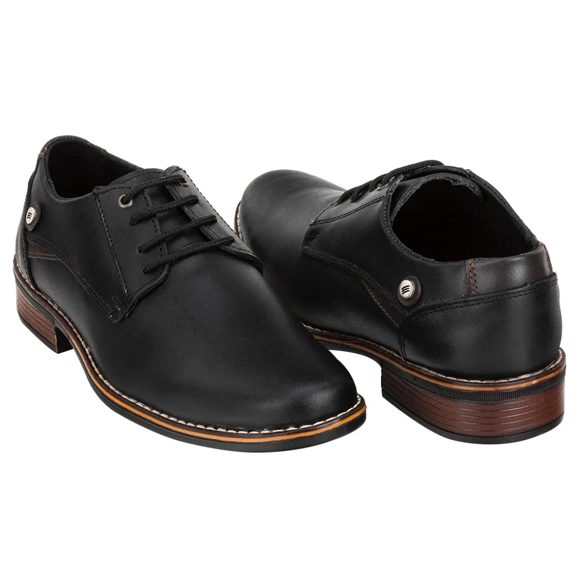 Zapato Formal Casual Para Hombre Epidemia Camel/Negro 02394-95