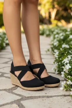 Zapato Happy Shoes Para Mujer De Cuña Espadrille 08500