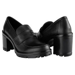 Zapato Tacón Loafer Para Mujer Green love 07108