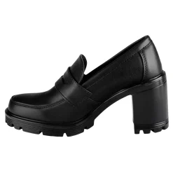 Zapato Tacón Loafer Para Mujer Green love 07108