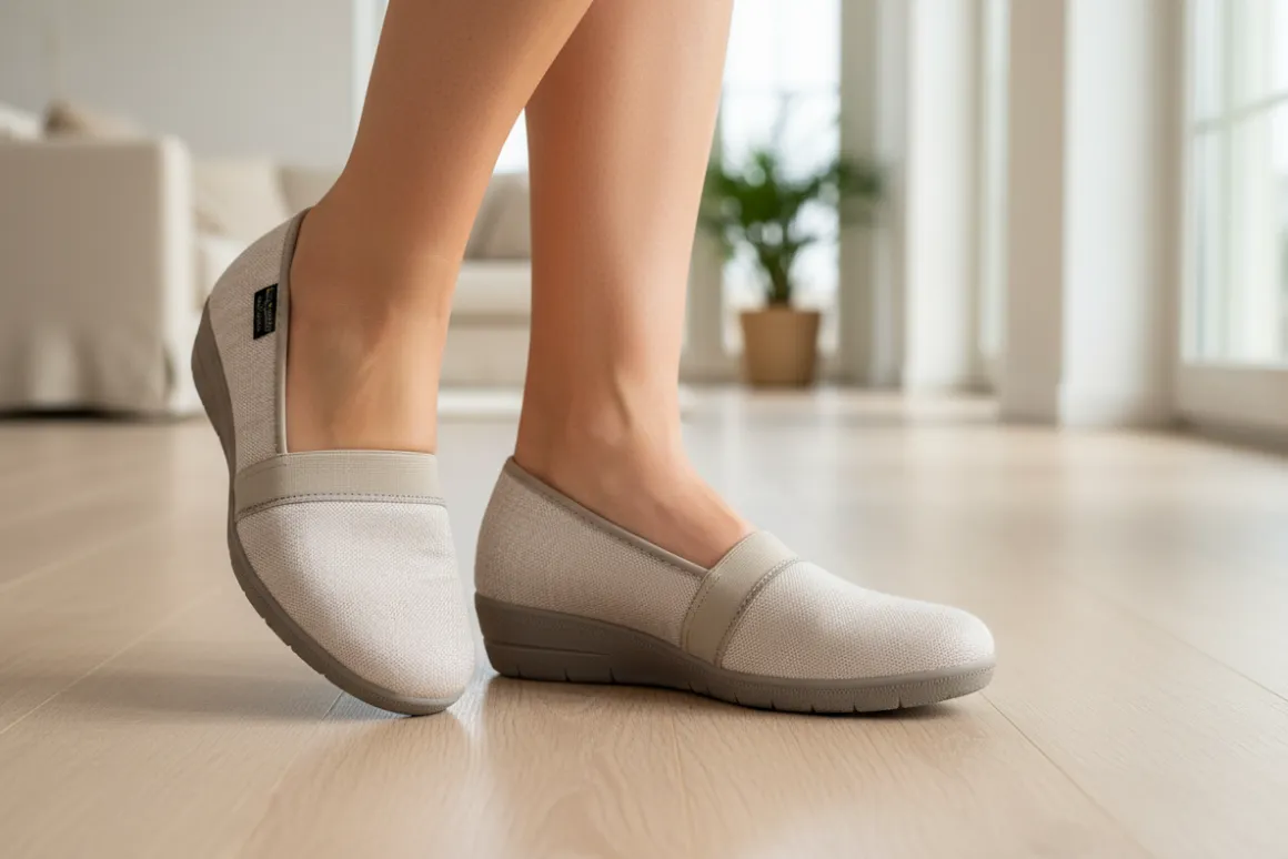 Zapato Tipo Mocasín Cuña Para Mujer Extra Confort 06520