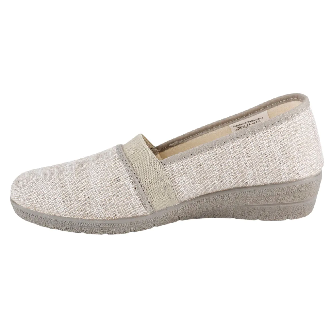 Zapato Tipo Mocasín Cuña Para Mujer Extra Confort 06520